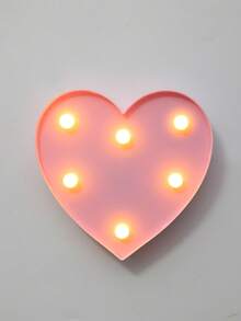 1pc Lovely Heart-Shaped Night Light, Battery Powered Indoor Decorative Cute Night Light, Suitable For Room Decor, Bedroom Decor, Desktop Decor, Valentine's Day Decorative Light, Valentine's Day Gift - Warm Light - View 15