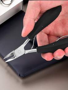 Praying Mantis Hawk Bill Thick Nail Remover Tool, Black & Blue Handle Stainless Steel Multifunctional Manicure Nail Clipper, Nail Trimmer, Ingrown Nail Tool