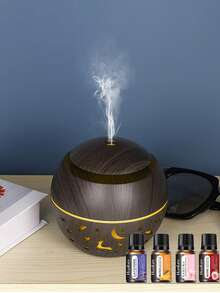 1pc USB 200ml Mini Mushroom Humidifier With Timer, 7-Color Lights, Quiet Operation, Suitable For Home Use, Essential Oil Diffuser - Multicolor - View 12