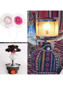 10Pcs Gauze Mesh Camping Gas Lantern Mantles Non-Radioactive Outdoor Tools Non-Polluting Light Lamp Mantle - Multicolor - View 7