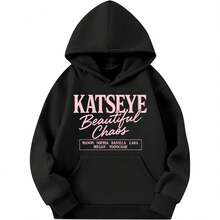 Unisex KATSEYE Hoodie Music Album KATSEYE Merch Hoodies Fashion Graphic Sweatshirt Long Sleeves Hoodie - màu đen - Xem 2