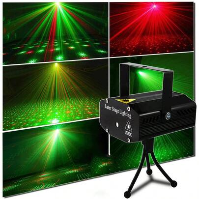 Mslitely Mini Disco Ball Projector Light - Self-Propelled Strobe Laser Mini Disco Ball Projector With Sound Activated Function And 3.28ft USB Power Cord, Suitable For Birthday Party, Wedding, Bar, KTV, Disco Party, Halloween, Christmas (No Remote Control) (Suitable For Stage Lighting)