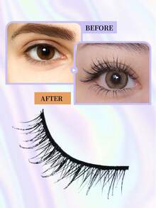 7 pares de pestañas postizas de estilo manga, pestañas postizas de visón falso de ojos de gato, pestañas postizas naturales y completas, extensiones de pestañas voluminosas, artículos esenciales de viaje para maquillaje (DM-10) Pestañas postizas, pestañas, pestañas postizas, pestañas falsas, pestañas con brillo, pestañas con rhinestones. - Negro - Ver 5