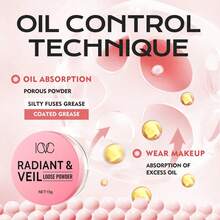 Polvo fijador mate de larga duración, crea un cutis perfecto y un brillo controlable, apto para todo tipo de pieles - Multicolor - Ver 10