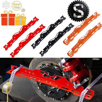 2件套车轮定位工具，前轮束角调节板，用于快速精确测量，适用于DIY汽车车轮定位