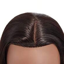 D24"-26" 100% Human Hair Mannequin Head Training Head Cosmetology Manikin Head Doll Head With Free Clamp Black Hair - BlackHair - View 3