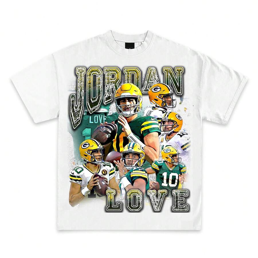 QB1 Bootleg Football Graphic T-Shirts _ Premium Quality Heavyweight Football Shirt For Adults & Kids (1) - 白色 - 查看 1