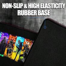 Alfombrilla de computadora para juegos de anime grande con base de goma antideslizante y bordes cosidos para computadora portátil teclado XL para oficina y trabajo 31.5 x 11.8 x 0.1 - Ver 7
