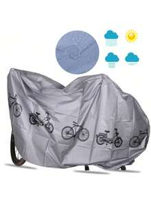 200 X 100 Cm Bicycle Cover, Waterproof, Dustproof, UV Protection, Suitable For Mountain Bike And Road Bike, Random Pattern - Multicolor - View 3
