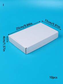 10pcs/Set Corrugated Paper Gift Boxes, Postal Shipping Boxes, Express Packaging Boxes, Packaging Materials, Airplane Boxes, Gift Boxes, Corrugated Cardboard Boxes, Delivery Boxes, Packaging Boxes, Suitable For Christmas, Valentine's Day - White - View 15