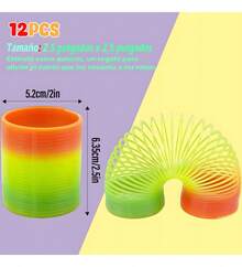 Tendencia12pcs Gusanos Slinky Resorte Regalos Niños Juguete PiñateroCalidad premium - 1 - Ver 2