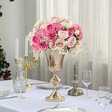 Artificial Peonies Silk Flowers, Pink Faux Peony Bouquet 4 Bundles Florals Arrangements Decor For Farmhouse Home Boho Wedding Table Centerpiece, Fake Plastic Flower Bulk For Vase Decoration (Mix Pink),4PCS,MixPink - MixPink - Xem 5
