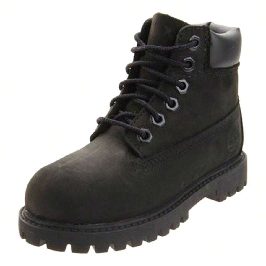 Toddler's Timberland 6 In. Premium Boot Black Nubuck - 黑色 - 查看 1