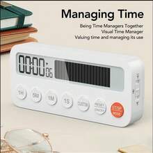 Creative Minimalist Visual Countdown Timer | Compact & Sleek, Doubles As Alarm Clock | Perfect For Students, Kids, Kitchen Baking & Cooking Time Management - Multicolor - View 10