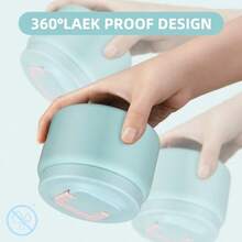 XGHTarro térmico de 8 onzas para alimentos fríos y calientes para niños recientes de almuerzo aiados frasco de cida caliente a prueba de fugas acero inoxidable boca anca almuerzo y - Azul1 - Ver 7