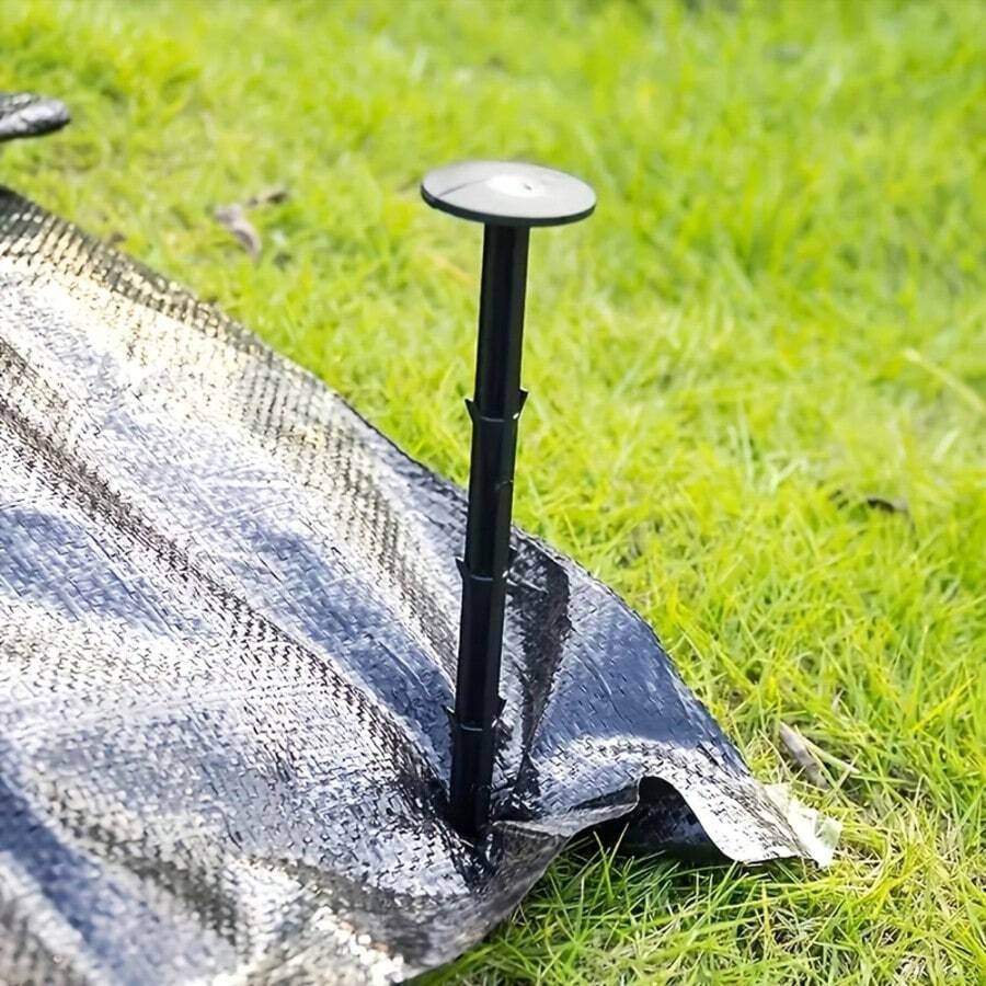 50 Peças de Pregos de Plástico para Jardim, Pinos de Paisagem Duráveis e Resistentes à Ferrugem para Fixar Tecido de Isolamento, Rede de Sombreamento, Cobertura de Solo, Com Design de Gancho, Adequado para Ferramentas de Jardinagem Interna e Externa