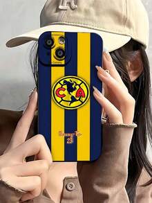 Funda para teléfono con el símbolo del America Football Club, compatible con fundas ,  17,  16 Pro Max,  15 Pro Max,  13 y  12. Fabricada en TPU, ofrece protección contra golpes y caídas. Un regalo perfecto para fans, familiares, amigos y seres queridos en cualquier ocasión. - Color mixto LB9 - Ver 2