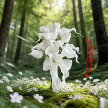 White Calla Lily Bouquet Party Decoration Artificial Flowers Bridal Bouquet Wedding Bridal Wedding Floral Bouquet ,Wedding Holding Flowers,Bridal Shower Wedding Ceremony Anniversary