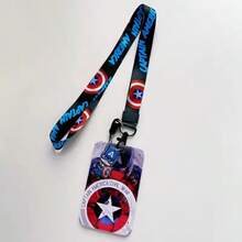 Superhero ID Card Holder Lanyard Pendant, Cool Boy ID Badge Holder Lanyard Keychain, Men's Work ID Card Holder Gift - Multicolor - View 17