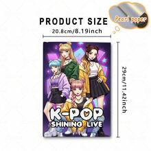 Sách tô màu sân khấu K-Pop ấm áp và rực rỡ: Những cảnh sân khấu thần tượng hoạt hình đáng yêu (trang phục biểu diễn, micro và phông nền lấp lánh) - Giấy dày cao cấp được nâng cấp, 24 trang, sách tô màu dành cho người lớn, dễ sử dụng, thiết kế tối giản khổ lớn, giúp thư giãn cơ thể và tâm trí (tô màu không gian ấm áp), nghệ thuật giải trí sáng tạo - Quà tặng Ngày Valentine, Quà tặng Năm mới - Nhiều màu - Xem 4