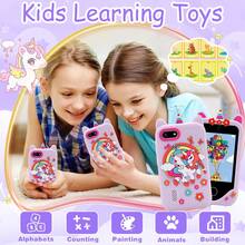 2.8英寸触摸屏儿童智能手机玩具，内置游戏、音乐、摄像头，电池续航时间长，是3-12岁女孩的完美生日和圣诞礼物。 - 彩色 - 查看 8