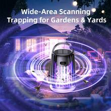 1个2026新款电动灭蚊灯，USB充电+太阳能供电+二合一便携式照明灭蚊器，适用于户外露营、帐篷、社区道路、庭院、花园、学校、室内卧室、客厅、厨房等场所。 - 彩色 - 查看 7