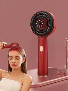 1pc Multi-Function Massage Comb, Electric Massage Brush, Home Scalp Stimulator, Red Light Anti-Hair Loss Hair Brush - Deep Scalp Massage, 3 Modes, Personal Care Device, Gift For Lover, Birthday Gift, Halloween Gift - Multicolor - View 13