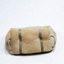 Soft Pet Car Bed, Suitable For Small/Medium Pets, Comfortable & With Adjustable Strap, Portable & Washable, Ideal For Car Travel - Earthy Yellow - View 3