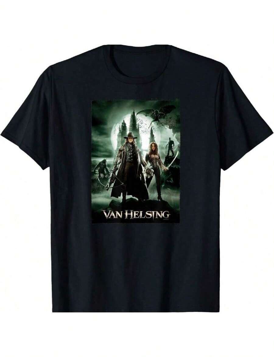 Van Helsing Poster T-Shirt.Jpg - 黑色 - 查看 1