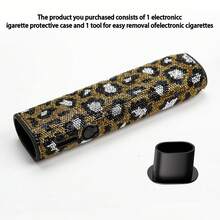 BLBLBL 一套奢华水钻豹纹防震软壳，适用于 IQOS ILUMA I ONE 和 ILUMA ONE，由 Jack Pang 设计，镶嵌超过 6,770 颗水钻，时尚迷人的豹纹图案，适用于 IQOS ILUMA I ONE 和 ILUMA ONE 配件 - 彩色 - 查看 20