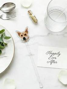 1/10/20pcs,Wedding Pet Stir Sticks, 50 Pcs Double-Sided Dog Stir Stick, Watercolor Acrylic Cocktail Stirrers, Wedding Swizzle, Wedding Drink Stirrers,Custom Pet Face Heads Head On A Stick Whatever You Call Them, Make A Great Gift Comes With Stick Cats, Dogs, Wedding, Micro Wedding,Valentine's Day Gift,Thanksgiving Gift, New Year Gift, Party Decor, For Mother's Day,For Birthdays,For Father's Day,For Graduation,For Housewarming. - Multicolor - View 9