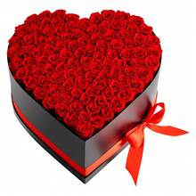 Forever Flowers, 100 Preserved Roses In A Heart Shape Box, Eternal Flowers Immortal Bouquet Birthday Present For Women Her Wife Mothers, Anniversary, Valentine's Day,Christmas, Red - Red 100 Roses Heart Shape Box - View 8
