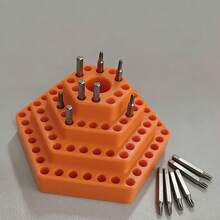 Torre de portabrocas de destornillador hexagonal de 4.8 mm - Herramienta de almacenamiento de brocas de destornillador de varias capas, caja de almacenamiento de plástico de alta calidad, accesorio de almacenamiento de brocas de tamaño compacto y portátil, práctico para una organización y almacenamiento desordenados - Caja de herramientas (herramientas no incluidas) - Regalo ideal para el Día de San Valentín, Año Nuevo, Ramadán, Pascua, Día del Padre - Multicolor - Ver 2