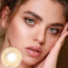 Eye Makeup Accessories, Grey Contact Lens Case Set, Portable Travel Accessories, Suitable For Daily Outdoor Use, Costume Party Role-Playing, Selected Halloween Gifts - màu nâu - Xem 4