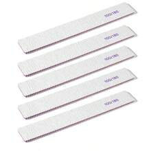 5pcs Professional Nail File,180/Nail File Natural Nails, Nail File Double-Sided Washable Fine Grain Nail File Home And Salon Use. - Multicolor - View 7