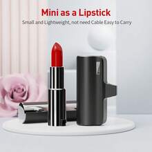 Mini Portable Power Bank, 3350mAh Cute Mobile Power Supply. Outdoor Emergency Battery, For IPhone 14/14 Pro Max/13/13 Pro/12 Pro/11/XS/XR/X/8/7/6 - màu đen - Xem 2