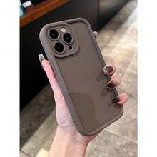 Funda De Teléfono Minimalista Y Gruesa A Prueba De Caídas, Compatible Con For IPhone 11,11pro,11promax,12,12MINI,12pro,12promax,13,13MINI,13pro,13promax,14,14PLIUS,14pro,14promax,15,15PLUS,15PRO,15PROMAX,16,16E,16PLUS,16PRO,16PROMAX,X,XS,XSMAX,17,17AIR,17PRO,17PROMAX - 咖啡棕 - 查看 2