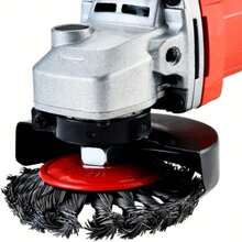 4PCS 4 Inch Twist Knotted Wire Wheel Brush For Angle Grinder Rust Remove Scrub - Red - View 9