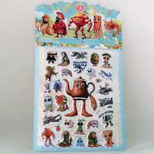 3pcs 3D Embossed Gold Foil Bubble Stickers, Cartoon Stickers For Birthday Party, Gifts - Multicolor - View 26