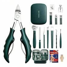 TendenciaJuego Cortaúñas Y Cortacutículas Para Manos Y Pies Verde OscuroCalidad premium - Verde oscuro - Ver 2