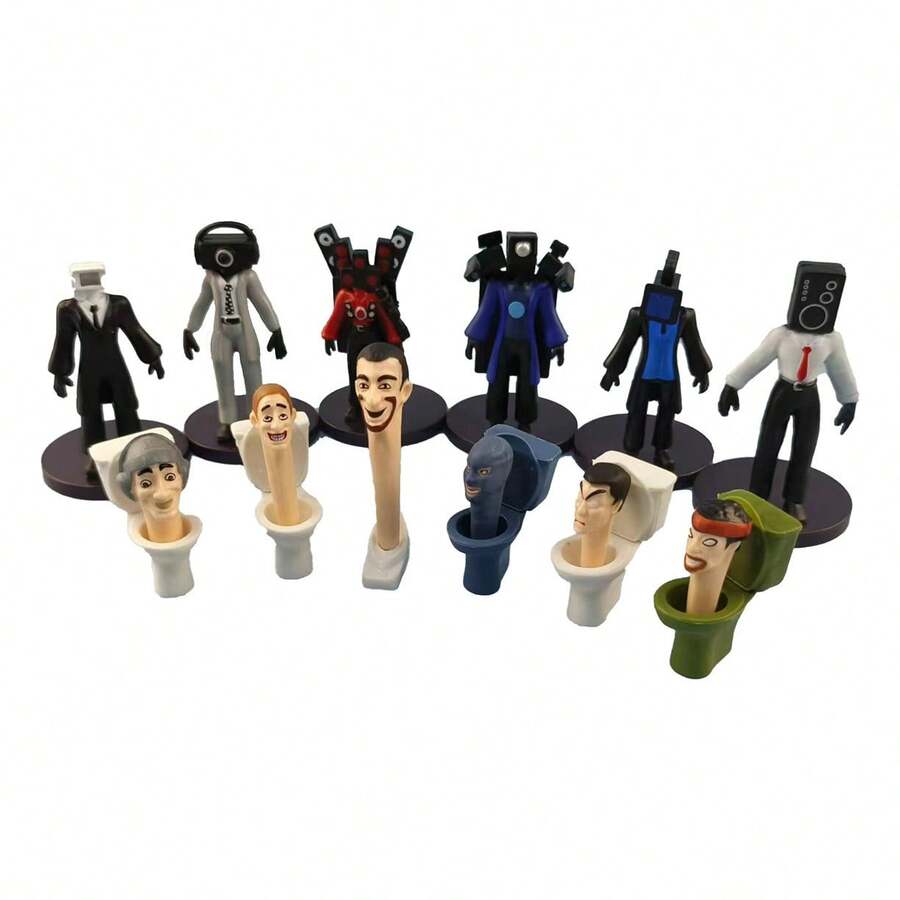 Tendencia12pzsjuguetes Toilet Tv Man Muñecos Figuras Regalo Para Niño 12Calidad premium - 1 - Ver 1
