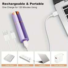 2-In-1 Electric Eyebrow Trimmer & Facial Hair Remover For Women And Men - Painless Epilation Device With LED Light, - Portable Ionic Hair Removal Razor, Instant Sensitive Light Beige Care (No Wax/Ipl/Laser) - 白色 - 查看 8