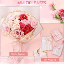 20/10/5/1 Pcs/Pack Floral Wrapping Paper - Waterproof Valentine's Day Bouquet Wrapping Paper, Suitable For DIY Crafts, Floral Supplies, Weddings, Birthday Gifts, Gift Wrapping, Bouquet Wrapping, DIY Floral Decor, Mother's Day, Birthday, Wedding, Graduation Ceremony And Anniversary - White - View 4