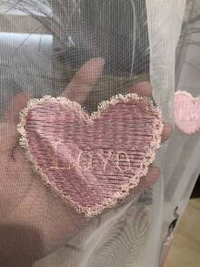 1pc Embroidered Tulle Curtain With Dancing Girl Design, Princess Style For Yoga/Dance Studio - Multicolor - View 3