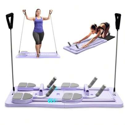 XGHTabla Multifuncional para Abdina Tabla de Pilates Máquina 4 en 1 Ejercicio de Tabla Abdinal Equo esional de Pilates para es Mujeres