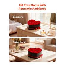 Forever Flowers, 27 Preserved Roses In A Heart Shape Box, Eternal Flowers Immortal Bouquet Birthday Present For Delivery Prime Women Her Wife Mothers, Anniversary, Valentine's Day,Christmas, Red - Red 27 Roses Heart Shape Box - View 6