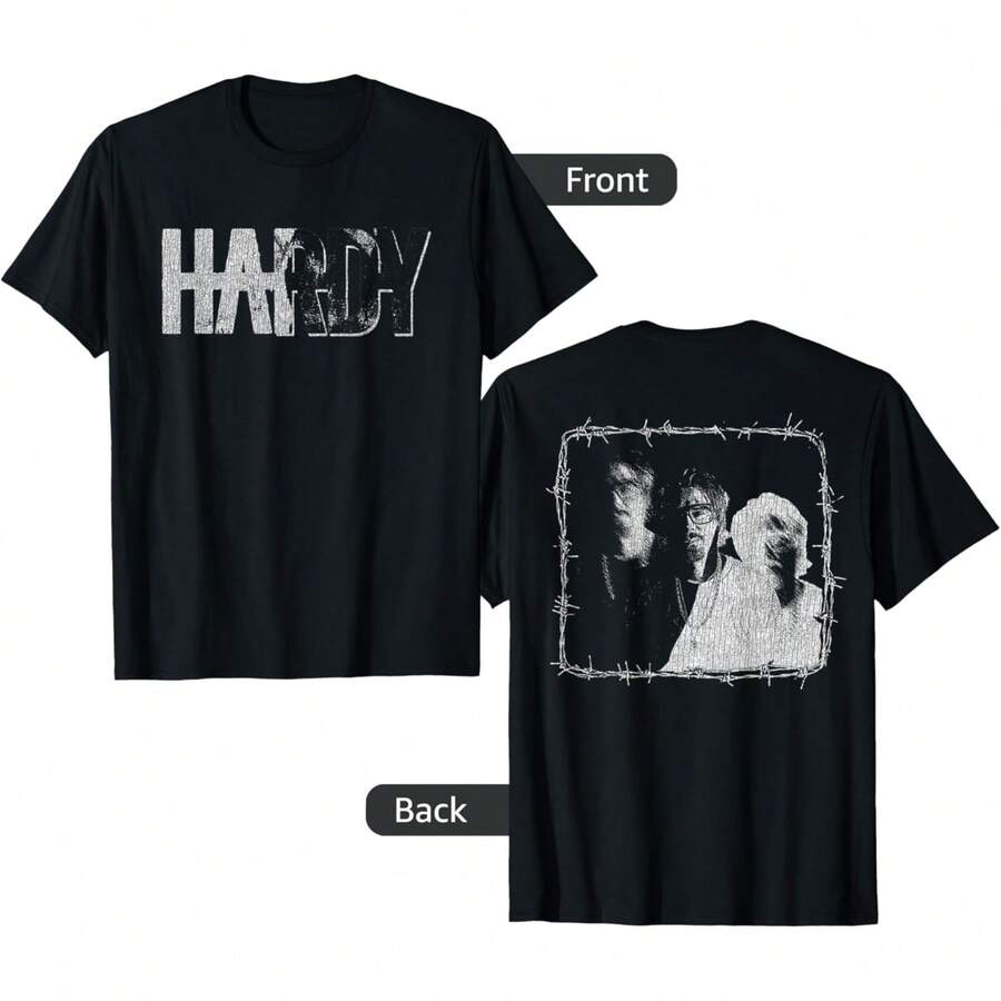 Official Hardy Barbed Wire T-Shirt - Black - View 1