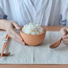 Multipurpose Round Eating Bowl: Food Tableware For Rice, Soup And Salad, Essential Kitchen Accessory, Food Container For Everyday Use At Home. - Apricot - View 3