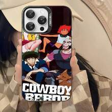 Japanese Animated C-Cowboy-Bebop Phone Case compatible with  17 16 15 14 13 12 11 Pro MAX Matte Shockproof Back Anti Fall Matte Cover, Cover compatible with  17 pro hülle,  17 pro max hülle,  17 hülle,  16 pro hülle - z4 - Übersicht 5