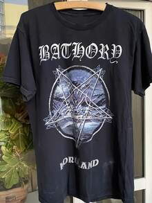 Rare Bathory Band Black Heavy Cotton T Shirt For Fan PP869 - 款式9 - 查看 1